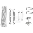 Fixing kit shade cloth / solar umbrella - wood or stone