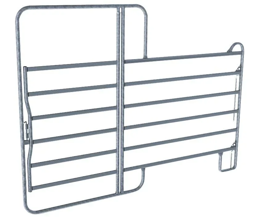 Pasture panel - fence element with gate, 3.0 m length, total height 2.2 m