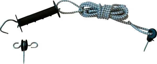 Gate handle set "E-Line", 4.5 m, under tension up to 9 m