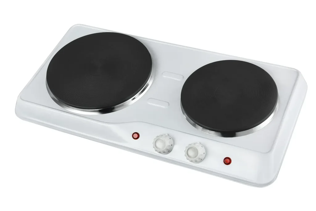 Double hotplate, 15.5/18.5cm, 1000/1500W electric hotplate, TKG DKP 1002 W