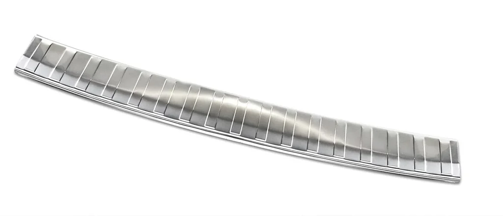 Stainless steel loading sill protector, Renault TRAFIC II, 2001-2014. OEM quality with soft, deburred edges.