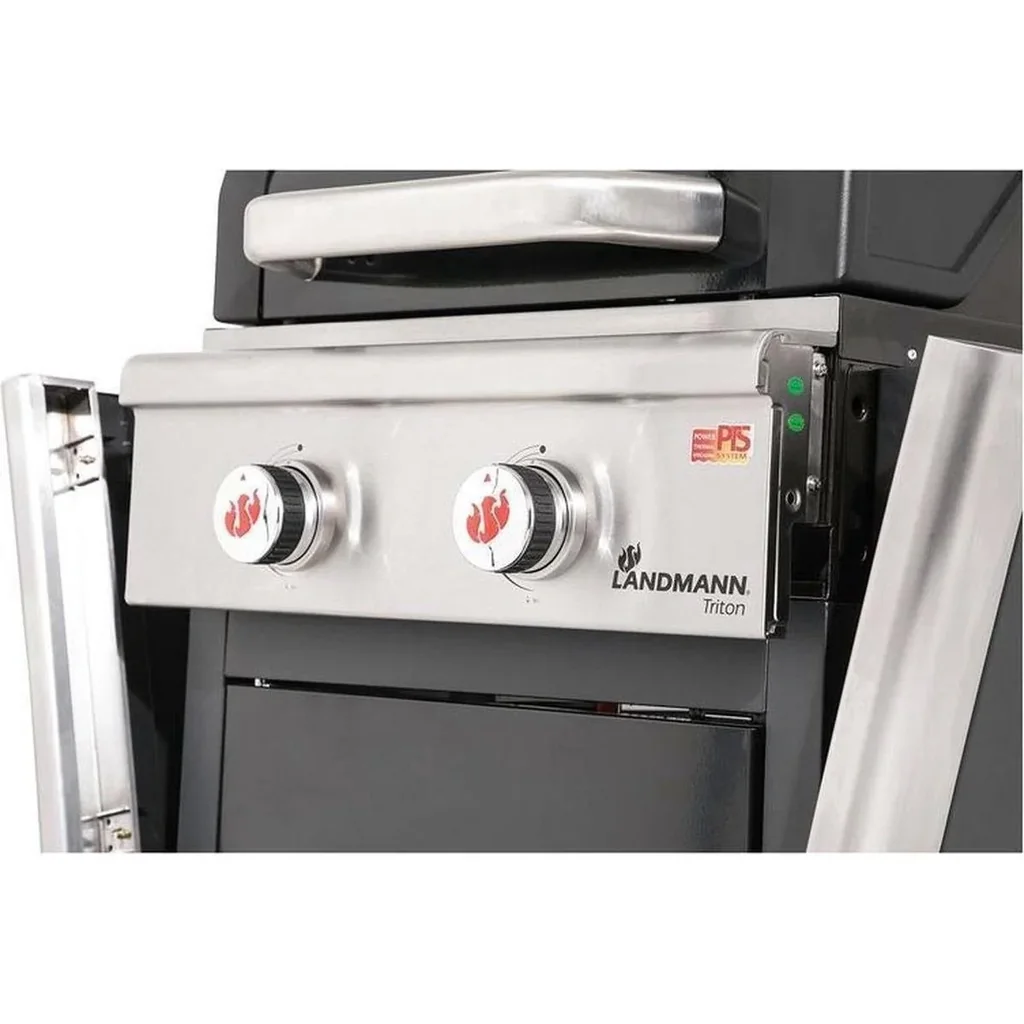 Triton 2.0 black gas BBQ - Gas grill - Barbecue - foldable work surface - suitable for 8 people