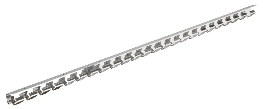 Hook rail 100cm stainless steel for PVC curtain