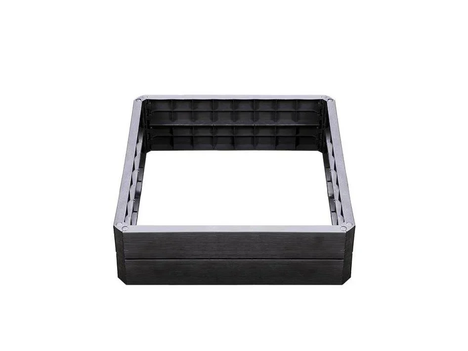 Ergo Quadro L raised bed system anthracite, height: 25 cm, 80 x 80 cm