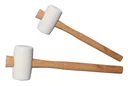 Rubber hammer, white, 54 mm