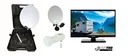 TV camping set in a suitcase with 19-inch LED TV