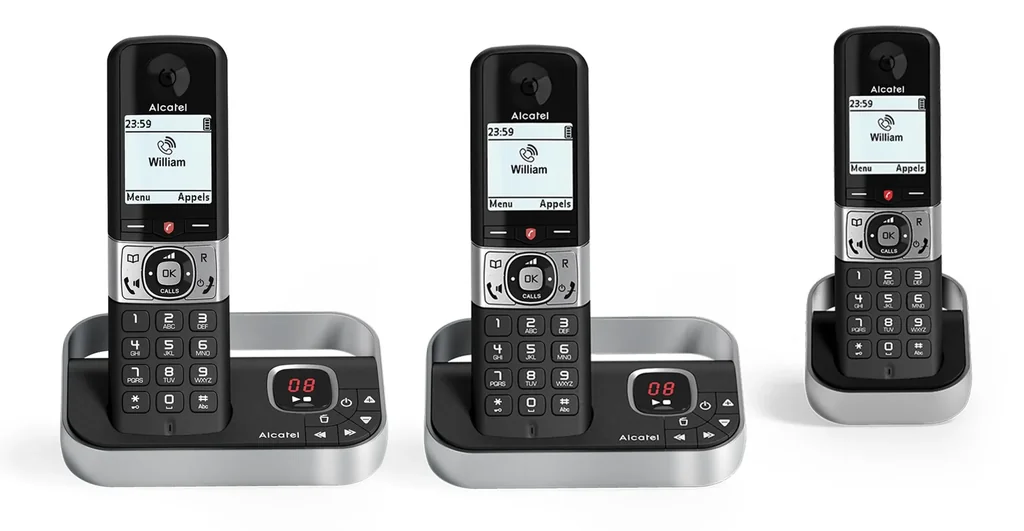 Cordless phone Duo with Premium Call Block function and answering machine