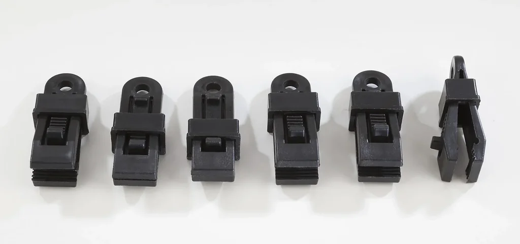 Universal fastening clips, 6 pieces