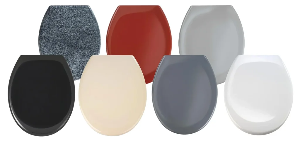 Premium WC seat "Ottana", dark grey, with soft-close