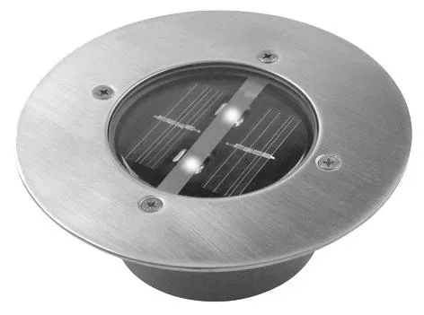 Solar LED recessed floor spotlight "Lugo" - Round