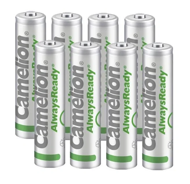 AlwaysReady Solar NiMH battery Micro (AAA) with 600mAh - 8 pieces