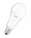 LED Star in light bulb shape with 19 watts, E27, warm white, matt