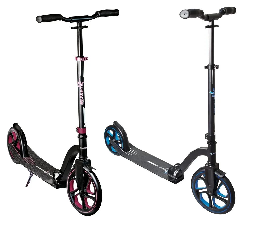 Aluminium Scooter Pro, 250/215 mm, ABEC 7, GS-tested, height-adjustable, red