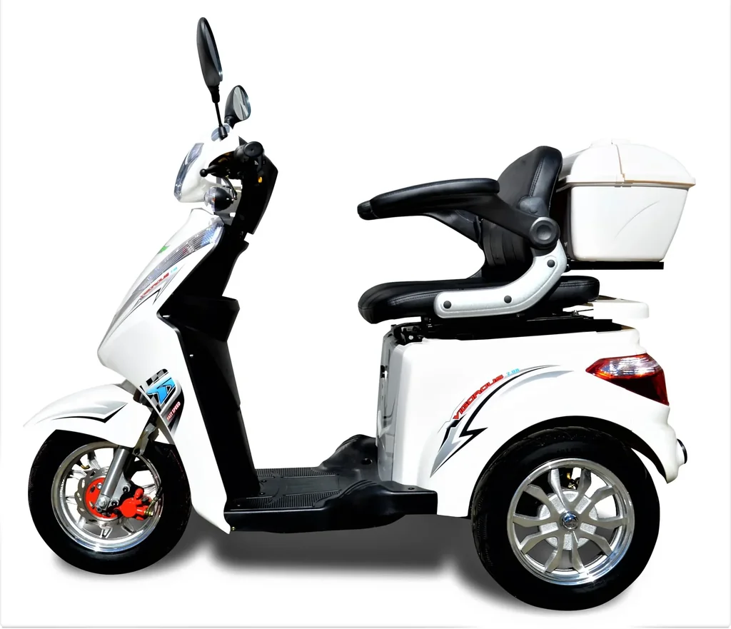 Senior scooter white - 30 Ah Li-Ion battery - 25 km/h - Senior mobility