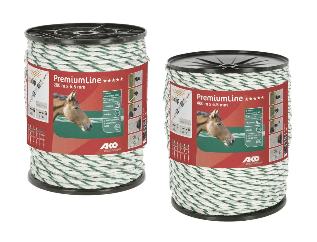 Weidezaunseil Premium Line, 400 m, 6,5 mm