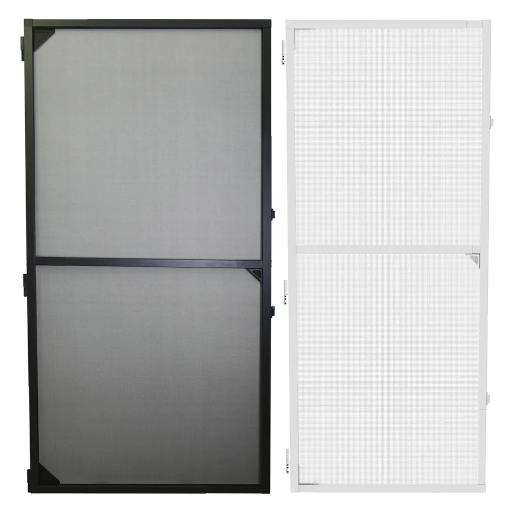 Telescopic insect screen for doors, 100 x 215 cm, anthracite