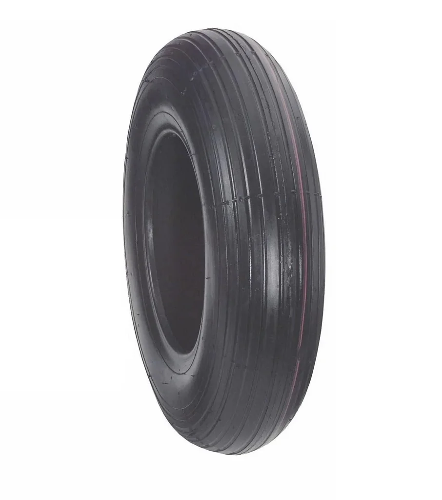 Pneumatic tire replacement tire 260 x 85 mm with grooved profile