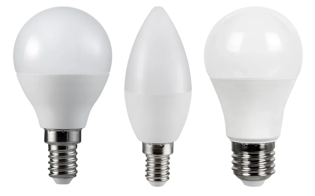LED light bulb with 9 watts, E27, cool white