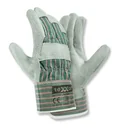 Cowhide split leather gloves Taunus green/red size 10