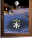LED window picture snowflake with suction cup