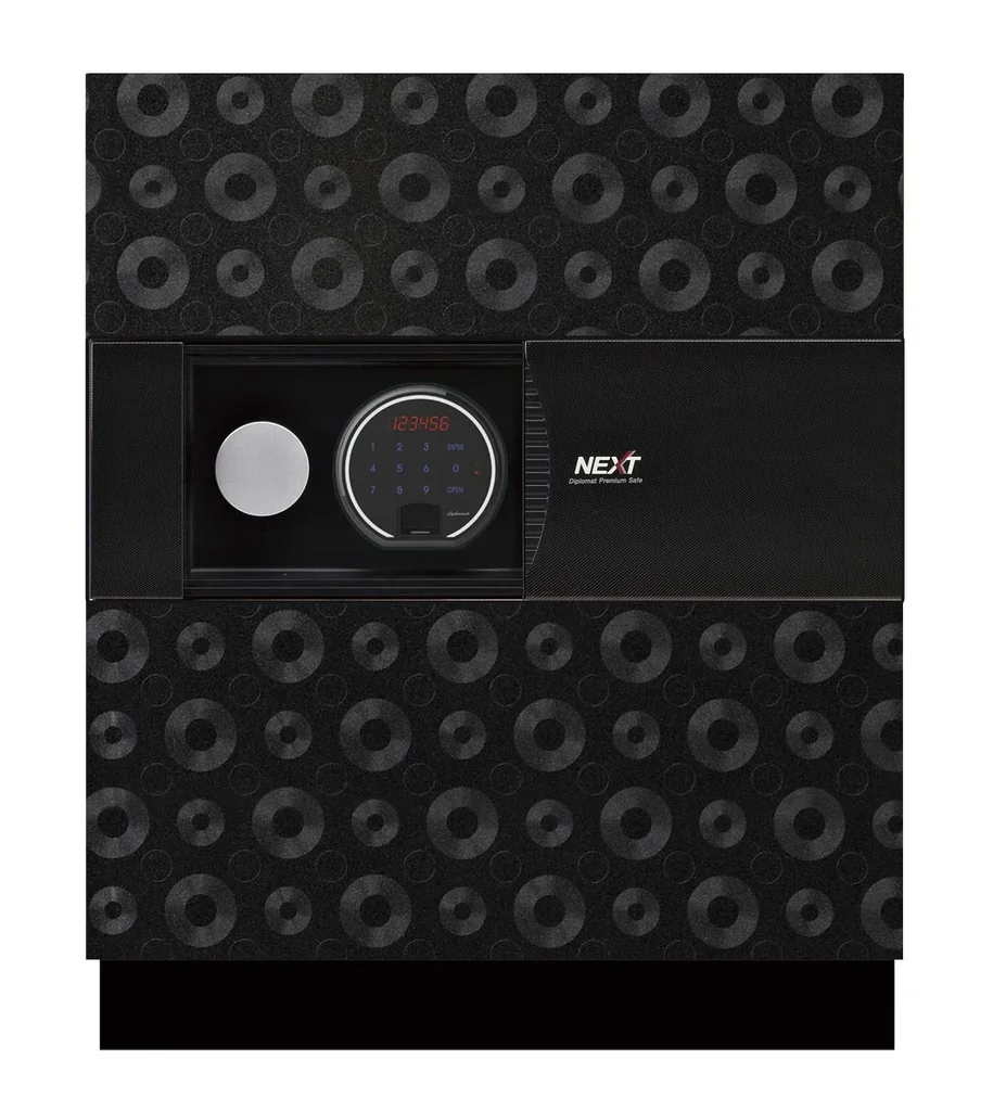 NEXT document protection safe, external dimensions 580 x 500 x 545 mm, black
