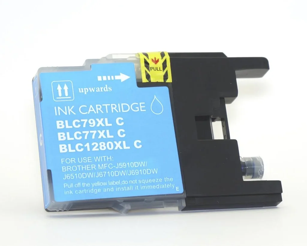 Printer cartridge for Brother LC1240C01 cyan