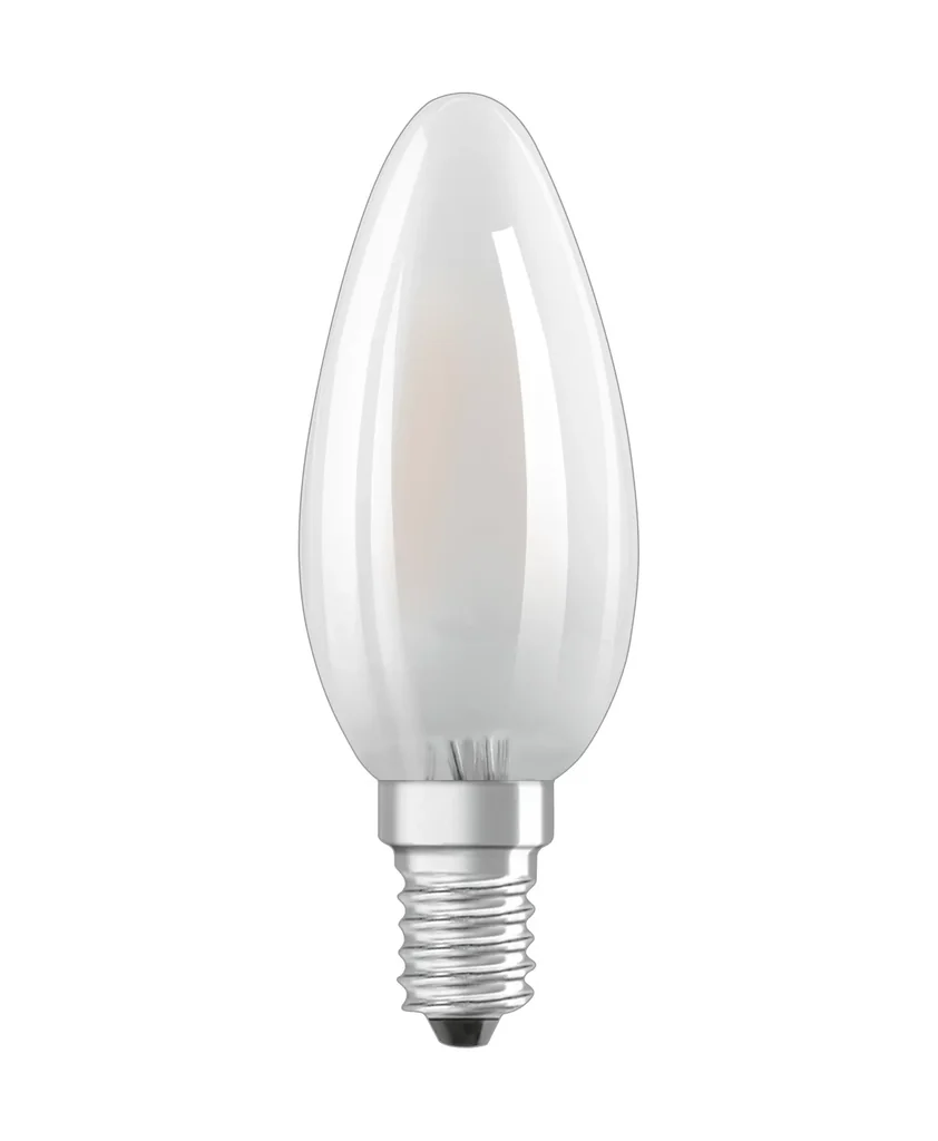 LED STAR RETROFIT candle with 2.5 watts, E14, cool white, matt