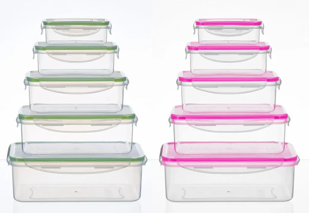 Storage containers 5-piece, green