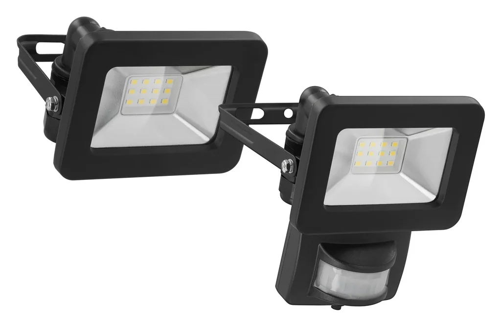 LED outdoor spotlight black, 30W - 2550lm