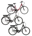 Unisex City E-Bike 28 inches, frame height 45 cm, 3-speed hub gear, matte black, Berlin