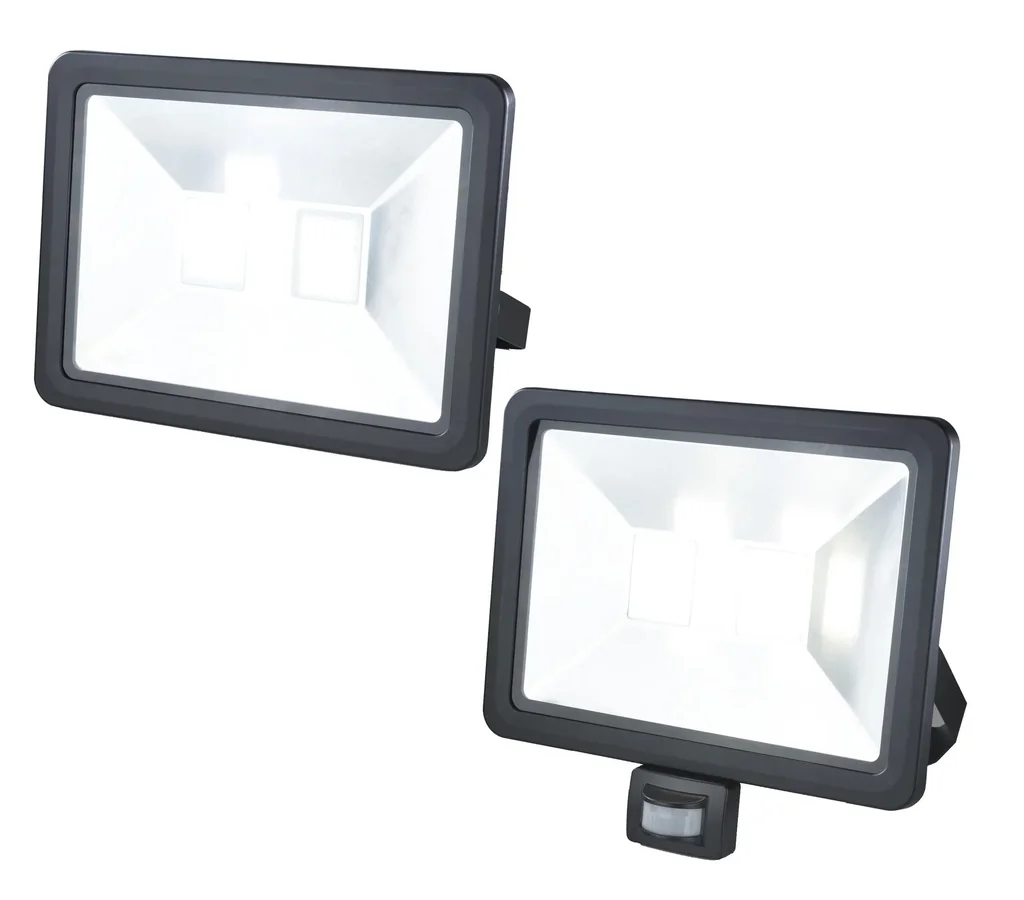 LED floodlight with motion detector, 10 watts, 800 lumens, IP44