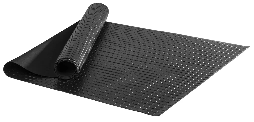 Trunk mat, rubber mat Coin, cuttable by the meter 100x200 cm black