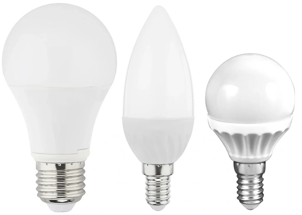 LED candle lamp, 4.5 watts, E14, warm white - 3 pieces + 1 piece FREE