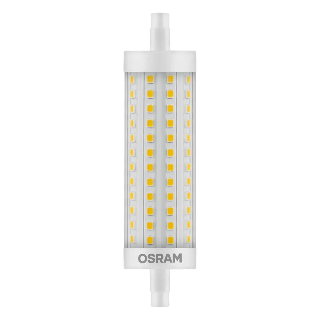 LED STAR LINE R7S rod lamp with 12.5 watts, warm white, 1521 lumens, 118 mm