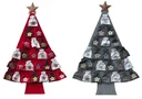 Advent calendar "Christmas tree", to fill, grey