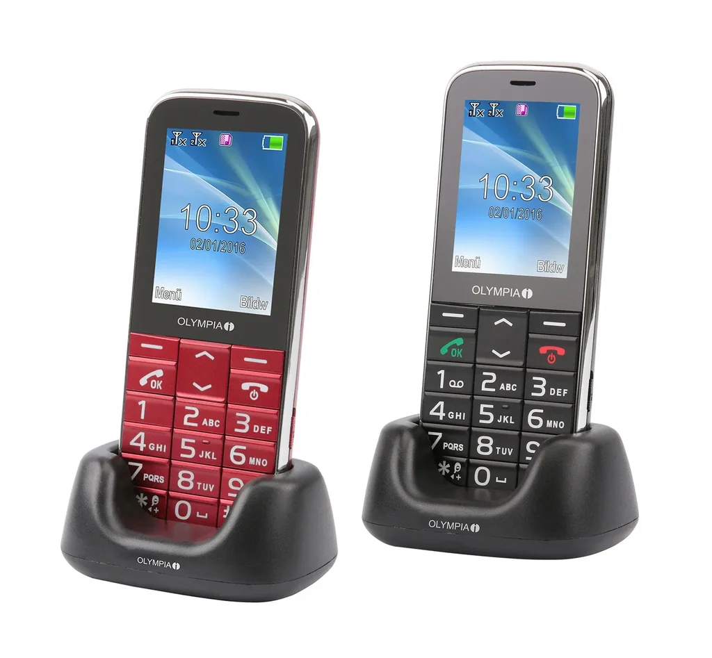 Large button mobile phone Joy II in black