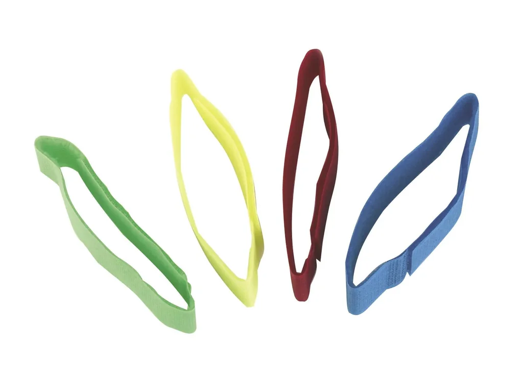 Cow marking bands, with Velcro fastener, green, pack of 10