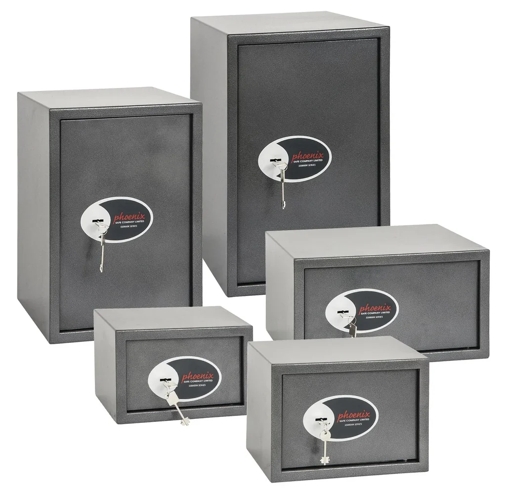 Vela Home & Office safe with key lock, external dimensions 250 x 350 x 250 mm