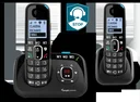 Cordless large button duo set with answering machine
