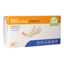 Gloves, vinyl, powder-free, 100 pieces, size M