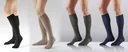 Support stockings, cotton, 2 pairs, size XXL (45-47), grey