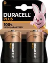 Plus Alkaline Batteries Mono D-2 pieces
