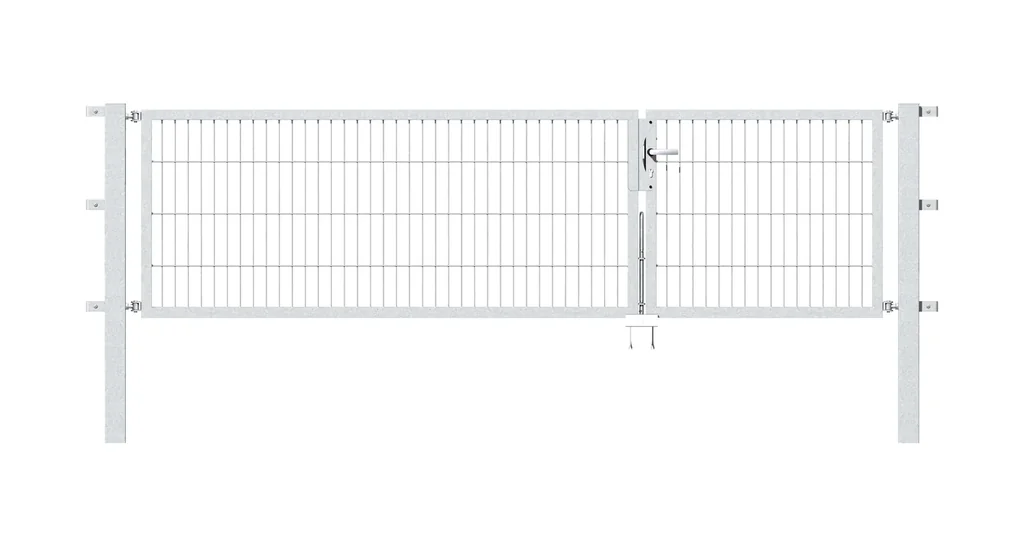 Double gate set Flexo including posts 1 + 2 x 1 m hot-dip galvanized