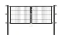 Double gate Flexo with accessories, anthracite, width 200 cm, height 200 cm, PF: 60x60 cm