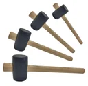 Rubber hammer black, 55mm