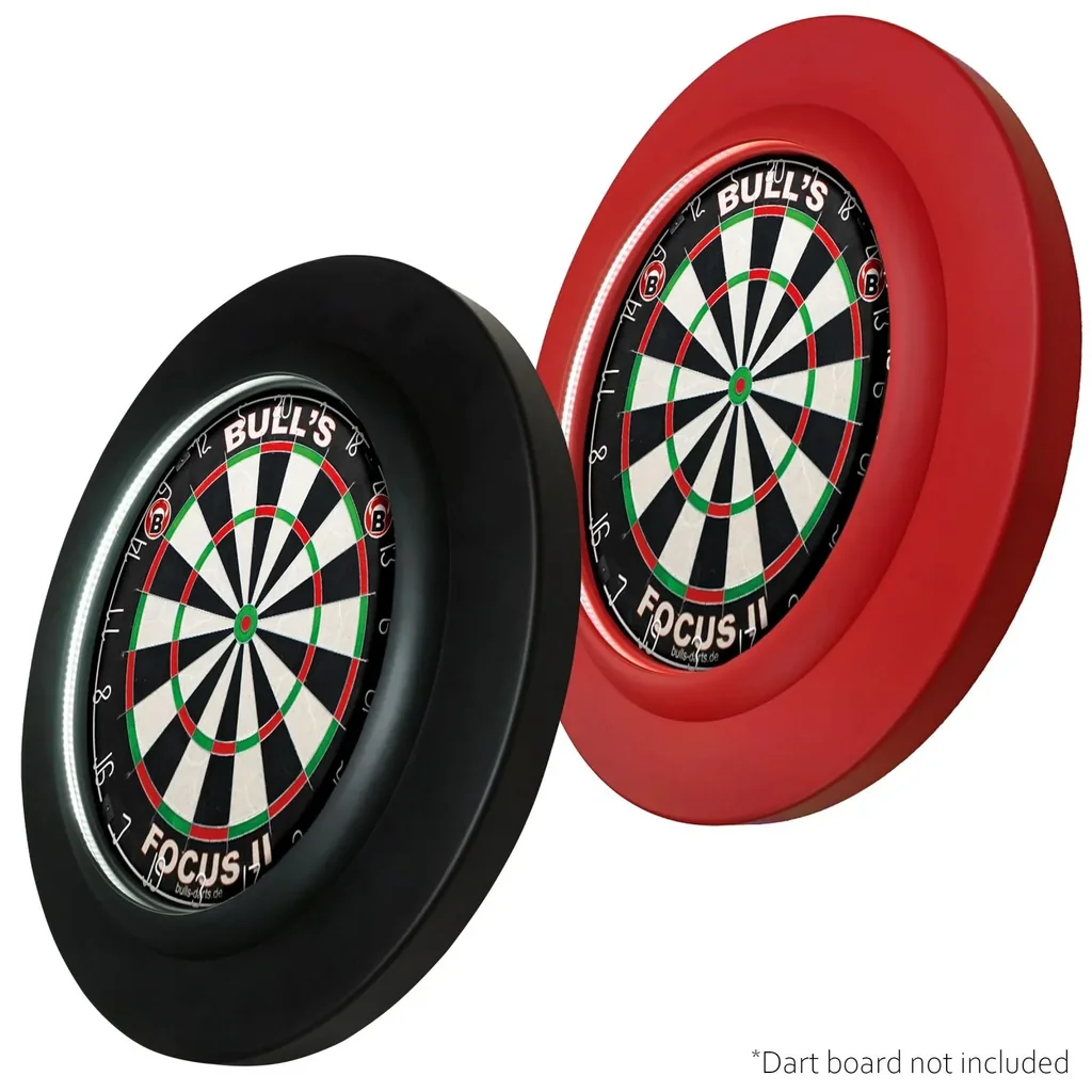 Dartboard border with red lighting