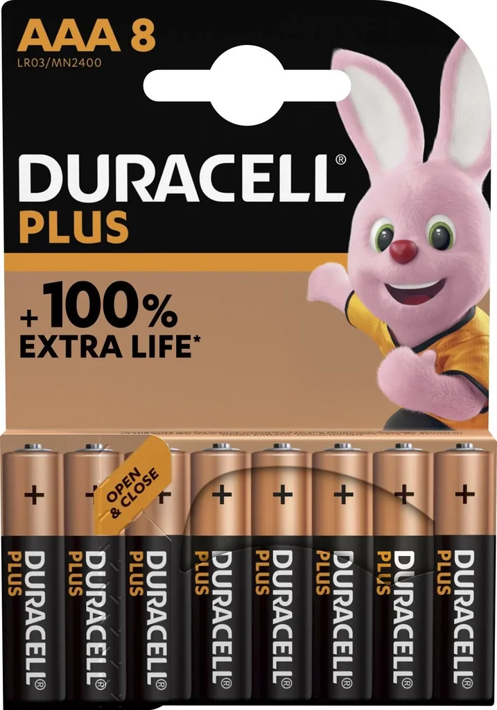 Plus Alkaline Batteries Micro (AAA)-8 pieces