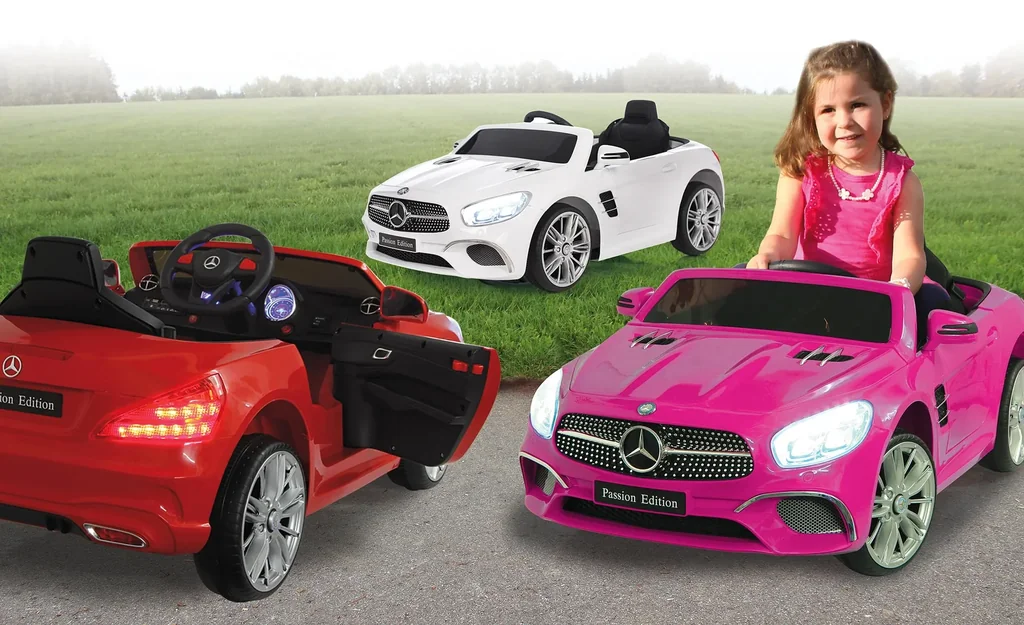 Ride-on Mercedes-Benz SL 400 for children, 12 Volt, Red