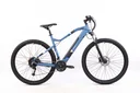 Unisex aluminum MTB E-Bike, 27.5 inches, 27-speed derailleur, blue, entry-level M923 hardtail