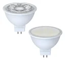 LED reflector lamp with 7.5 watts, 12 volts, GU5.3, 36°, warm white
